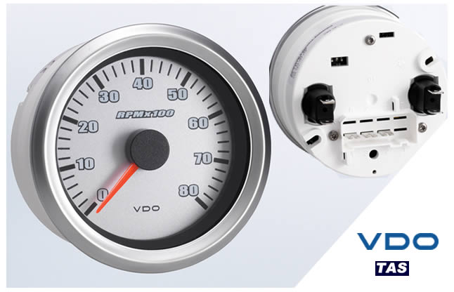 VDO Vision Silverstone 8,000RPM 3 3/8" Tachometer